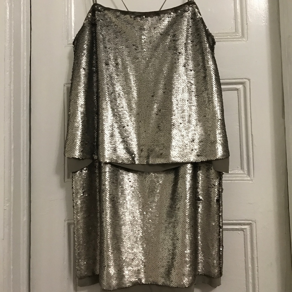 NWT! Gold sequin mini dress - perfect shimmer & sparkle!